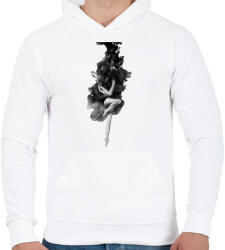 printfashion The born of the Universe - Férfi kapucnis pulóver - Fehér (236256)