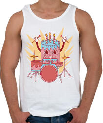 printfashion Dobos torta - Férfi atléta - Fehér (13587230)