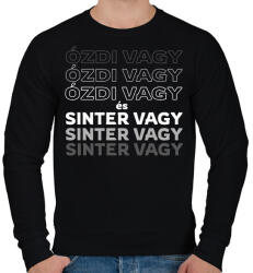 printfashion Ózdi vagy és Sinter vagy! - Férfi pulóver - Fekete (16473054)