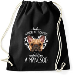 printfashion Megtaláltam a mancsod - French Bulldog - Sportzsák, Tornazsák - Fekete (5452101)