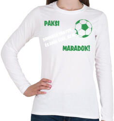 printfashion Paksi drukker - Női hosszú ujjú póló - Fehér (11455139)