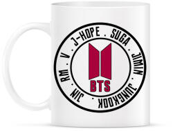 printfashion BTS music band - Bögre - Fehér (2518372)