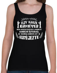 printfashion Egy igazi kőműves - Női atléta - Fekete (10291462)