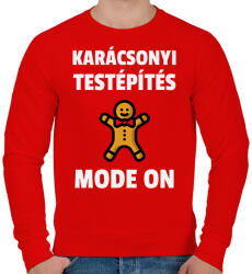 printfashion KARÁCSONYI TESTÉPÍTÉS - Férfi pulóver - Piros (9556933)