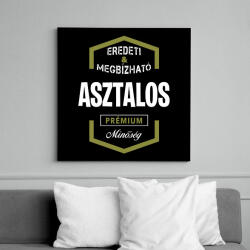 printfashion Asztalos prémium minőség - Vászonkép - Fekete (6647749)