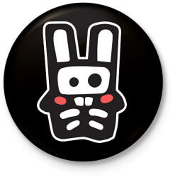 printfashion sims. bunny - Kitűző, hűtőmágnes - Fekete (15478026)