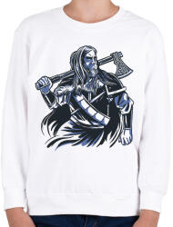 printfashion Viking - Gyerek pulóver - Fehér (9440163)