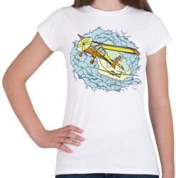 printfashion Repülő - Női póló - Fehér (6159513)