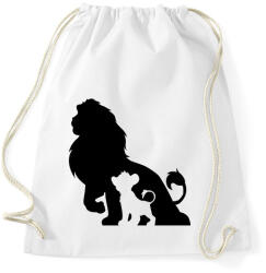printfashion Oroszlán - Sportzsák, Tornazsák - Fehér (1914793)