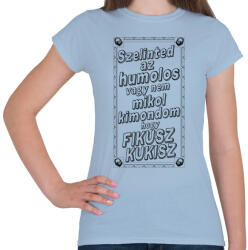 printfashion Fikusz Kukisz - Női póló - Világoskék (6097536)