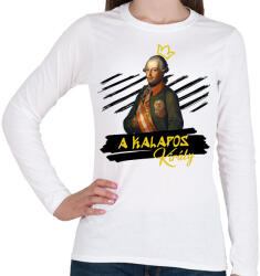 printfashion A kalapos király - Női hosszú ujjú póló - Fehér (9942599)