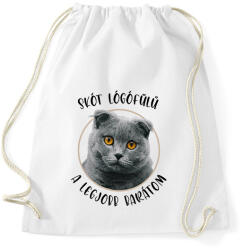 printfashion Skót lógófülű - Legjobb barát - Sportzsák, Tornazsák - Fehér (7170416)