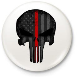 printfashion punisher - Kitűző, hűtőmágnes - Fehér (3081496)