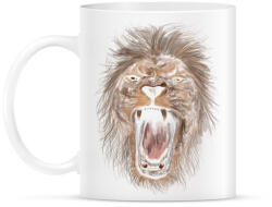 printfashion Oroszlán - Bögre - Fehér (789858)