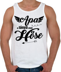 printfashion Apa, a lánya első hőse 2 - Férfi atléta - Fehér (5602002)