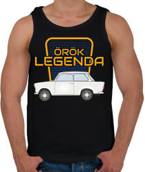 printfashion TRABANT 601 - örök legenda - Férfi atléta - Fekete (11524515)