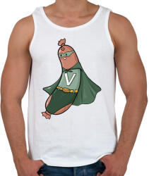 printfashion Szuper virsli - Férfi atléta - Fehér (15570336)