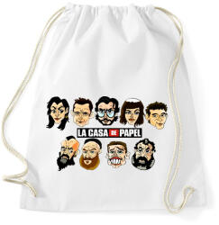 printfashion A nagy pénzrablás! - Sportzsák, Tornazsák - Fehér (5088274)