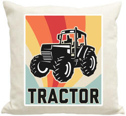 printfashion Retro Traktor - Párnahuzat, Díszpárnahuzat - Lenvászon (1630480)