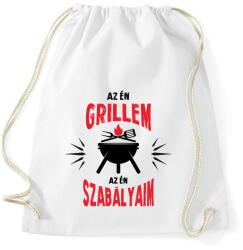 printfashion Az én grillem - Sportzsák, Tornazsák - Fehér (13689229)