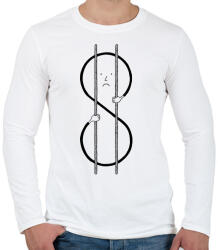 printfashion Válság 2 - Férfi hosszú ujjú póló - Fehér (2580657)