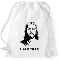 printfashion I saw that - Jesus / Láttam! - Jézus - Sportzsák, Tornazsák - Fehér (12035878)