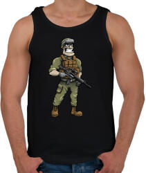 printfashion Soldier - Férfi atléta - Fekete (855265)