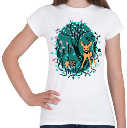 printfashion Erdei állatok - Női póló - Fehér (6323845)
