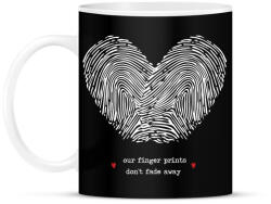 printfashion Szerelem pecsétje - Bögre - Fekete (793427)