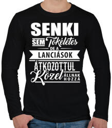 printfashion Tökéletes Lanciások - Férfi hosszú ujjú póló - Fekete (1150173)