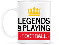 printfashion Legends are playing football - Bögre - Fehér (7160797)