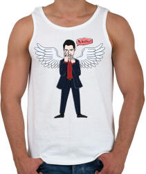 printfashion Lucifer - Férfi atléta - Fehér (2749301)