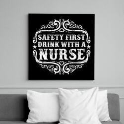 printfashion Igyál a nővérrel - Vászonkép - Fekete (6642182)