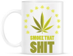 printfashion smoke that shit - Bögre - Fehér (2130103)