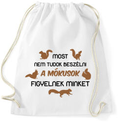 printfashion Most nem tudok beszélni - Sportzsák, Tornazsák - Fehér (13548708)