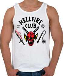 printfashion Hellfire Club - Férfi atléta - Fehér (7238382)