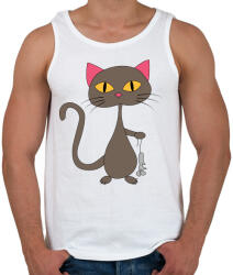 printfashion Cicmic, a nagy vadász - Férfi atléta - Fehér (424242)