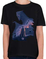 printfashion Sárkányok háza - Gyerek póló - Fekete (16505260)