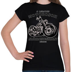 printfashion a legjobb motorosok - Női póló - Fekete (6025858)