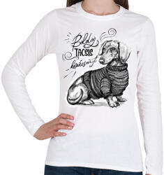 printfashion tacsi1 - Női hosszú ujjú póló - Fehér (5652735)