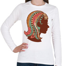 printfashion Színes Szűz horoszkóp - Női hosszú ujjú póló - Fehér (1721648)