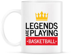 printfashion Legends are playing basketball - Bögre - Fehér (7159341)