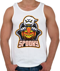 printfashion Spooky - Férfi atléta - Fehér (1884377)