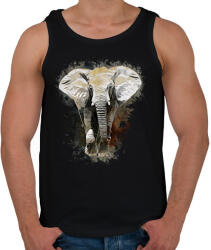 printfashion elefánt - Férfi atléta - Fekete (5735477)