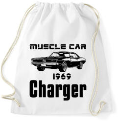 printfashion muscle car 1969 charger - Sportzsák, Tornazsák - Fehér (13330011)