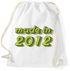 printfashion made-in-2012-green-grey - Sportzsák, Tornazsák - Fehér (490401)