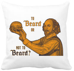 printfashion Tor beard or not to beard? - Párnahuzat, Díszpárnahuzat - Fehér (6838063)