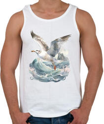 printfashion Sirály - Férfi atléta - Fehér (13934957)