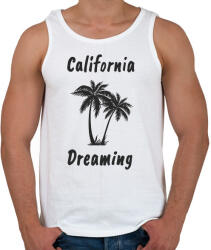 printfashion California Dreaming - Fekete - Férfi atléta - Fehér (1565066)