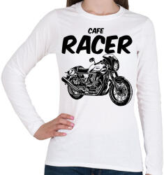 printfashion cafe racer - Női hosszú ujjú póló - Fehér (8308435)